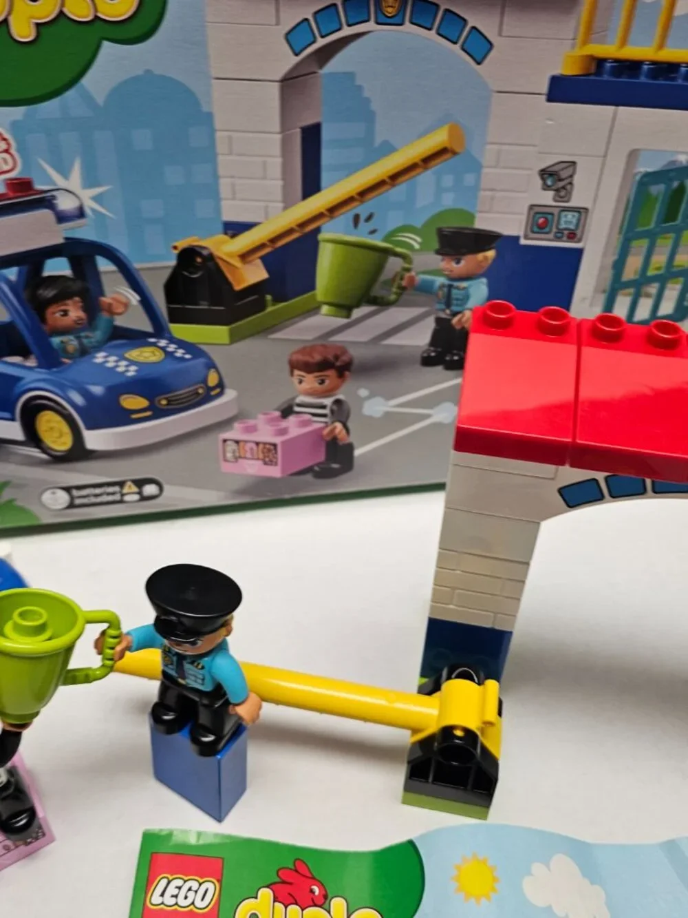 Lego Duplo Town Police Station Car Light Sound Boy Girl Toddler 10902 Set +Brick